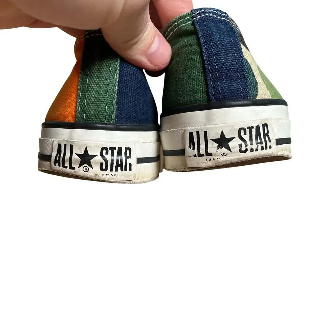 2018 Billys x Converse Sneakers Made in‎ Japan Multicolor Camo Patchwork 7/12